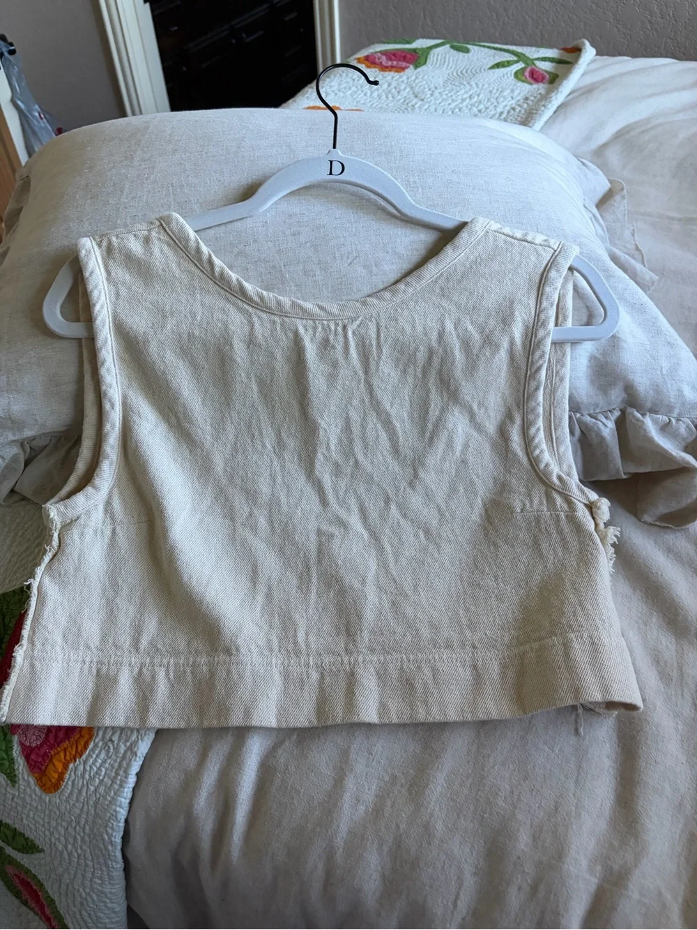 Free People Scoop Back Crop Tank Top